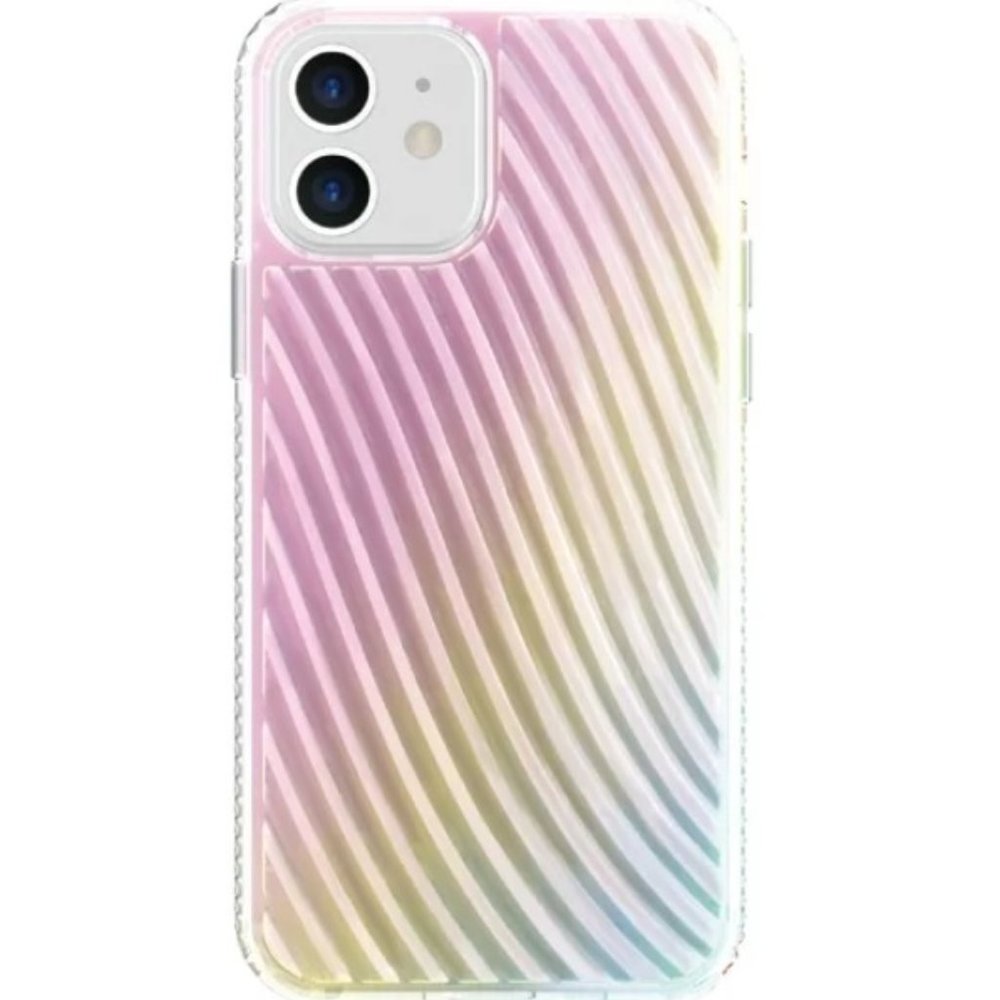 Iridescent Phone Case with Texture Design for iPhone 12, iPhone 12 Pro